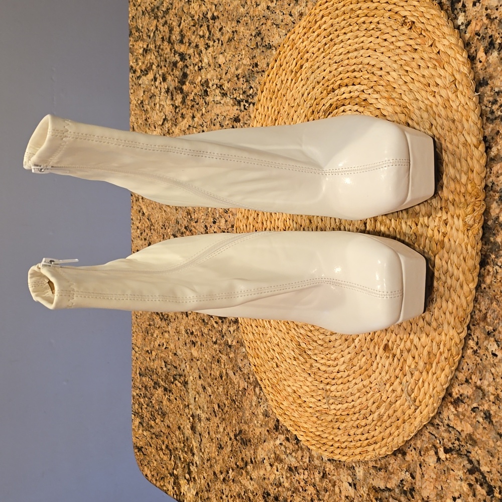 White Platform Boots - image 2